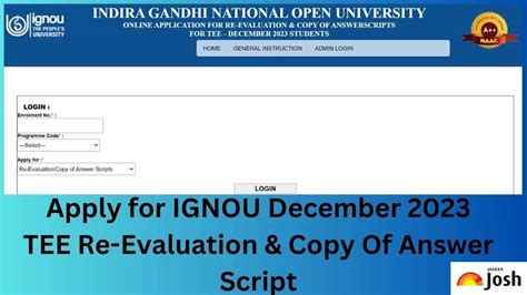 ignou revaluation result december 2023|IGNOU Revaluation Result 2023 (Out), ignou.ac.in: June and  .